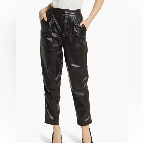 Joie Ducor Vegan Faux Leather Pants - Picture 1 of 1